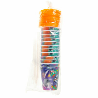 GOBELET / COUPE &Agrave; GLACE AVEC PAILLE - SPACE (12 pcs)