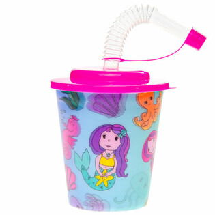 Gobelet / Coupe &agrave; Glace avec Paille &ndash; Sir&egrave;ne (12 pcs)