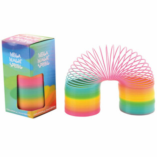 Ressort Magique Arc-en-Ciel XL - Grand Ressort Ondulateur en Bo&icirc;te (6 pcs)