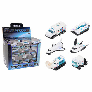 DIE CAST - SPACE ADVENTURE - V&Eacute;HICULES SPATIAUX, &eacute;chelle 1:64 - EN PR&Eacute;SENTOIR (48 pcs)