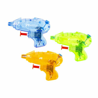 MINI PISTOLETS &Agrave; EAU 9 cm - COULEURS MIXTES (48 pi&egrave;ces)