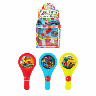 Jeu de Paddle Bat Super-h&eacute;ros - Pr&eacute;sentoir (96 pi&egrave;ces)
