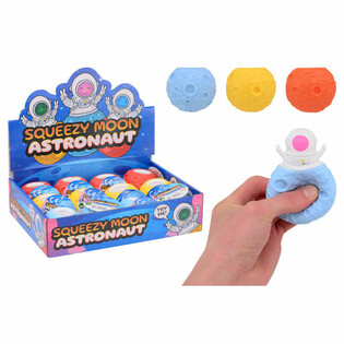 Balle de Lune Squeezy Astronaute - En Présentoir (12 Pièces)