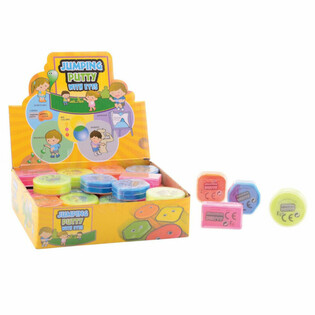 P&acirc;te &agrave; Modeler Rebondissante avec Yeux en Pr&eacute;sentoir (48 pcs)