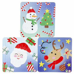 Puzzles de No&euml;l 14x14 cm (50 pcs)