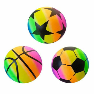 Ballon de Plage Gar&ccedil;ons - Designs Mixtes &Oslash;23 cm (Pack de 10) - Grossiste