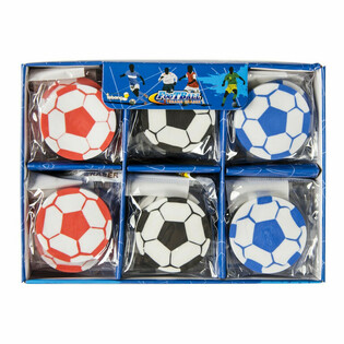 GOMME DE FOOTBALL EN PR&Eacute;SENTOIR (30 pcs)