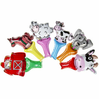 Ballons &agrave; Main Animaux de la Ferme Auto-gonflables (48 pcs.)