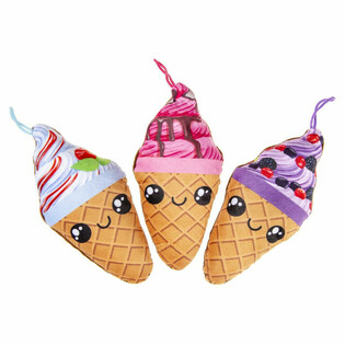CORNET DE GLACE EN PELUCHE (24 pcs)