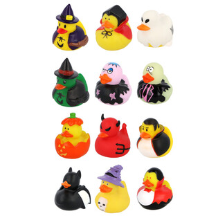 Canards de Bain Halloween Mix (12 pi&egrave;ces) - 6 x 5 cm