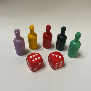 Set Création de Jeu de Société - 5 Pions + 2 Dés (100 pcs)