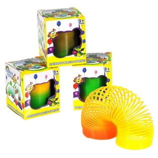 RESSORT SPIRALE ARC-EN-CIEL EN BO&Icirc;TE &Oslash; 5 CM (24 pcs)