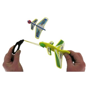 AVION EN MOUSSE &Agrave; PROPULSER PAR &Eacute;LASTIQUE - LOT DE 2 - MOD&Egrave;LE 3 (12 pcs.)